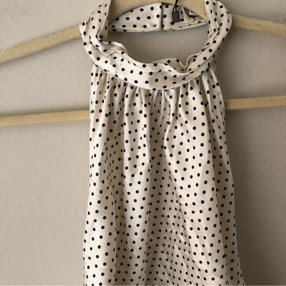 House of CB ELLEN POLKA DOT HALTER TOP Size Medium - Picture 9 of 13